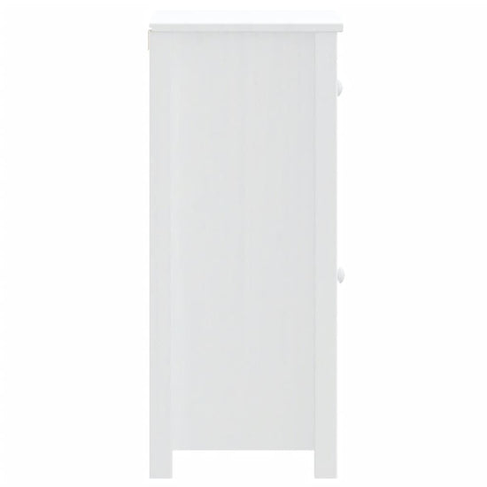 Badkamerkast BERG 40x34x80 cm massief grenenhout wit MeubelReus