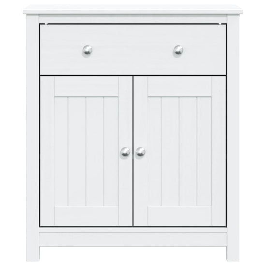 Badkamerkast BERG 69,5x34x80 cm massief grenenhout wit MeubelReus