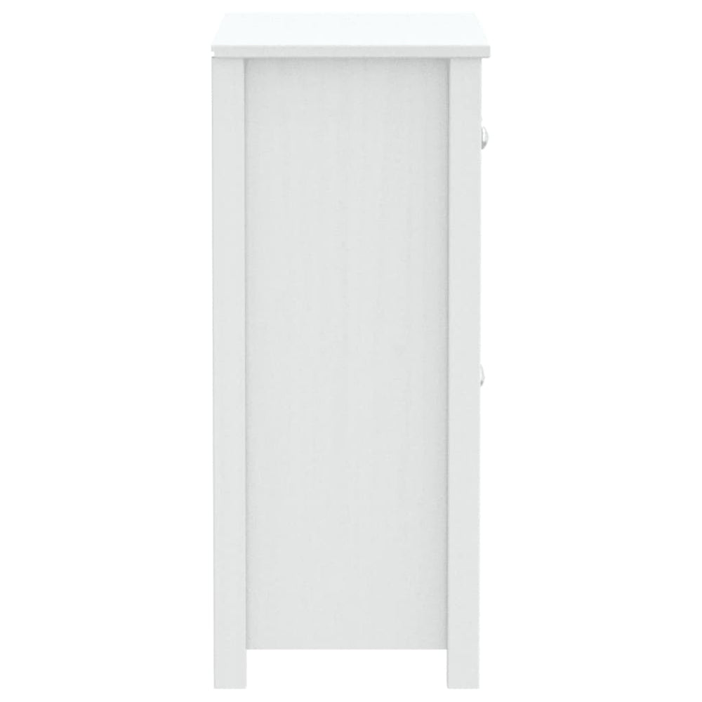 Badkamerkast BERG 69,5x34x80 cm massief grenenhout wit MeubelReus