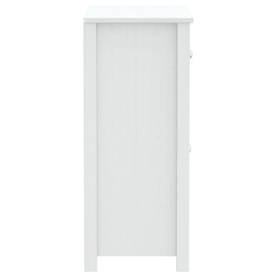 Badkamerkast BERG 69,5x34x80 cm massief grenenhout wit MeubelReus