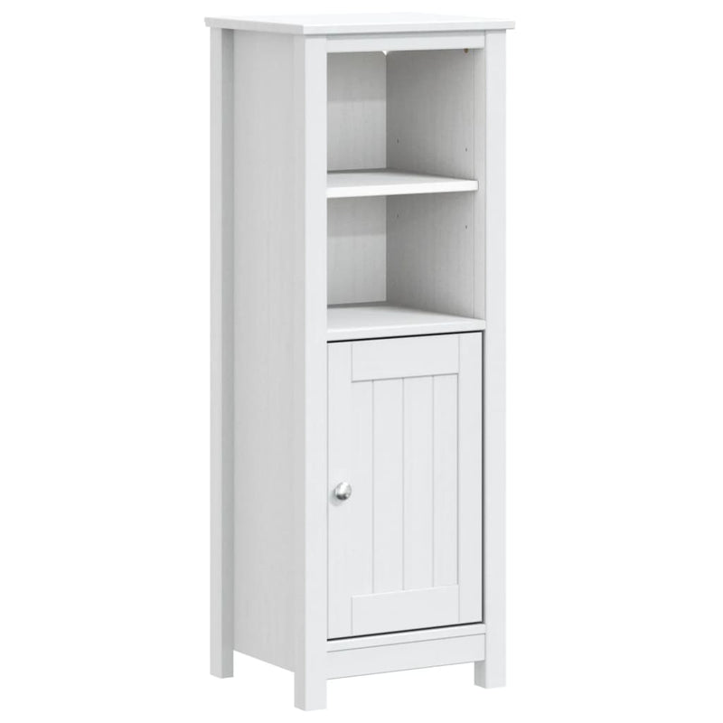 Badkamerkast BERG 40x34x110 cm massief grenenhout wit MeubelReus
