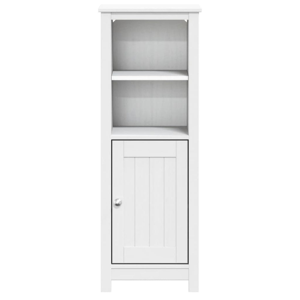 Badkamerkast BERG 40x34x110 cm massief grenenhout wit MeubelReus