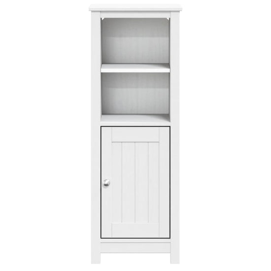 Badkamerkast BERG 40x34x110 cm massief grenenhout wit MeubelReus