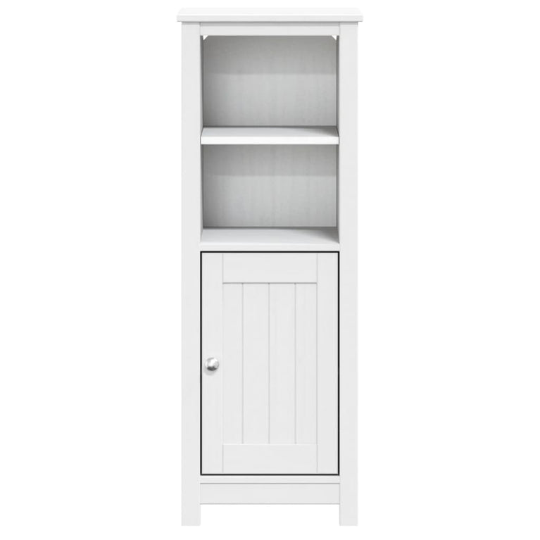 Badkamerkast BERG 40x34x110 cm massief grenenhout wit MeubelReus