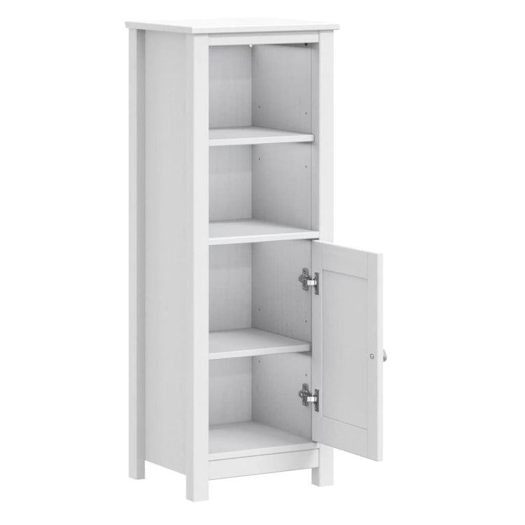 Badkamerkast BERG 40x34x110 cm massief grenenhout wit MeubelReus