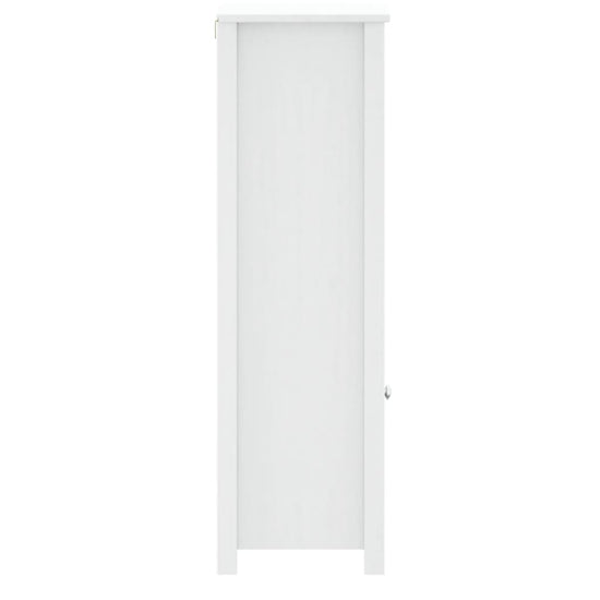 Badkamerkast BERG 40x34x110 cm massief grenenhout wit MeubelReus
