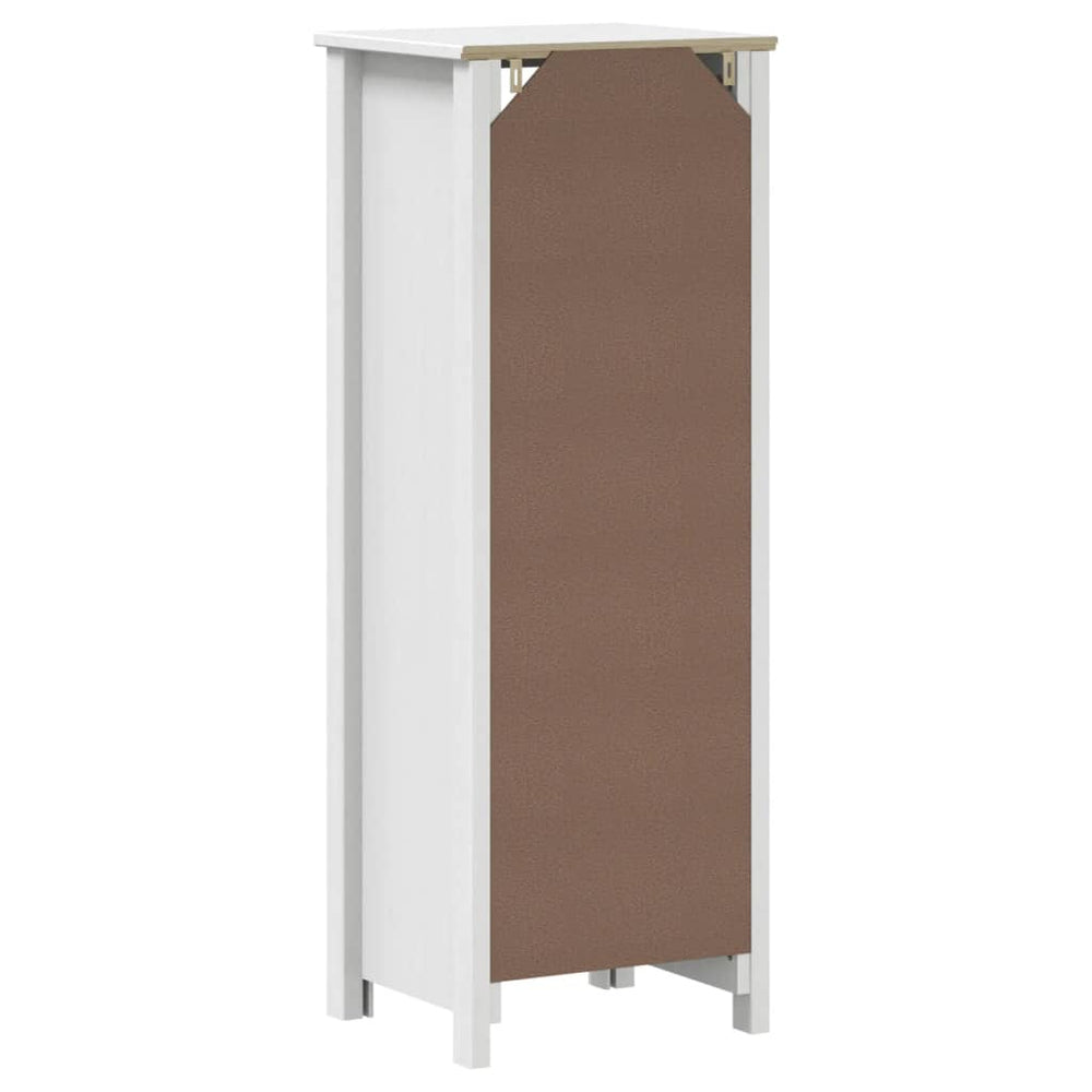 Badkamerkast BERG 40x34x110 cm massief grenenhout wit MeubelReus