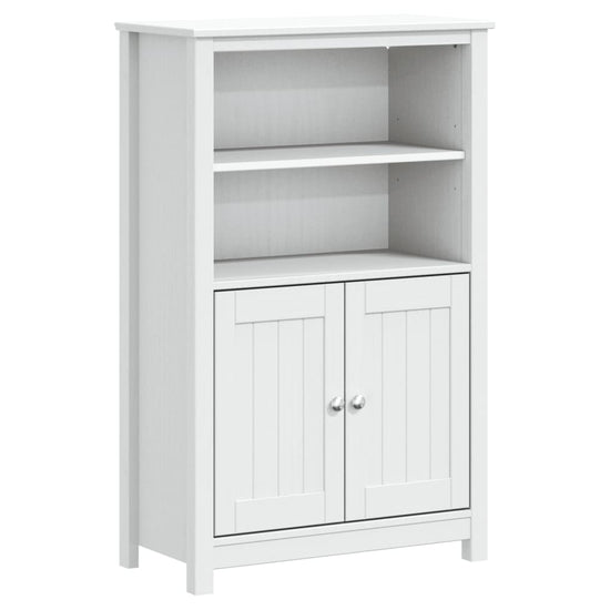 Badkamerkast BERG 69,5x34x110 cm massief grenenhout wit MeubelReus