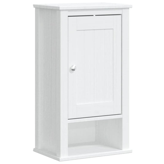 Badkamerkast BERG 40x27x71,5 cm massief grenenhout wit MeubelReus