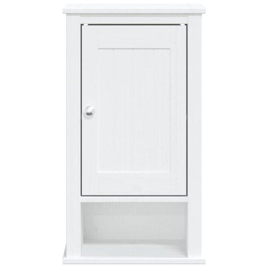 Badkamerkast BERG 40x27x71,5 cm massief grenenhout wit MeubelReus