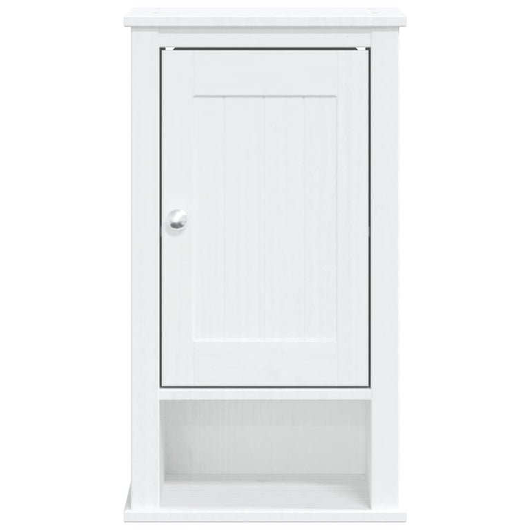 Badkamerkast BERG 40x27x71,5 cm massief grenenhout wit MeubelReus