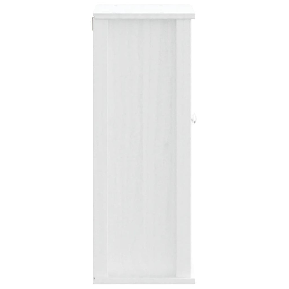 Badkamerkast BERG 40x27x71,5 cm massief grenenhout wit MeubelReus