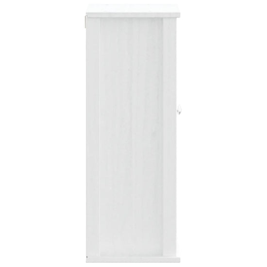 Badkamerkast BERG 40x27x71,5 cm massief grenenhout wit MeubelReus
