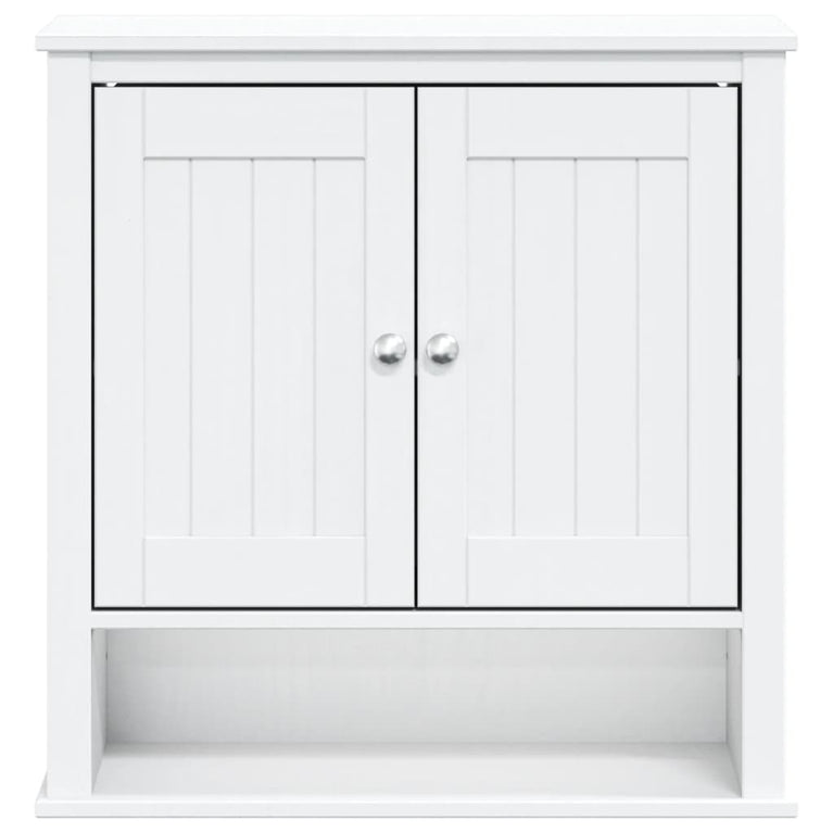 Badkamerkast BERG 69,5x27x71,5 cm massief grenenhout wit MeubelReus