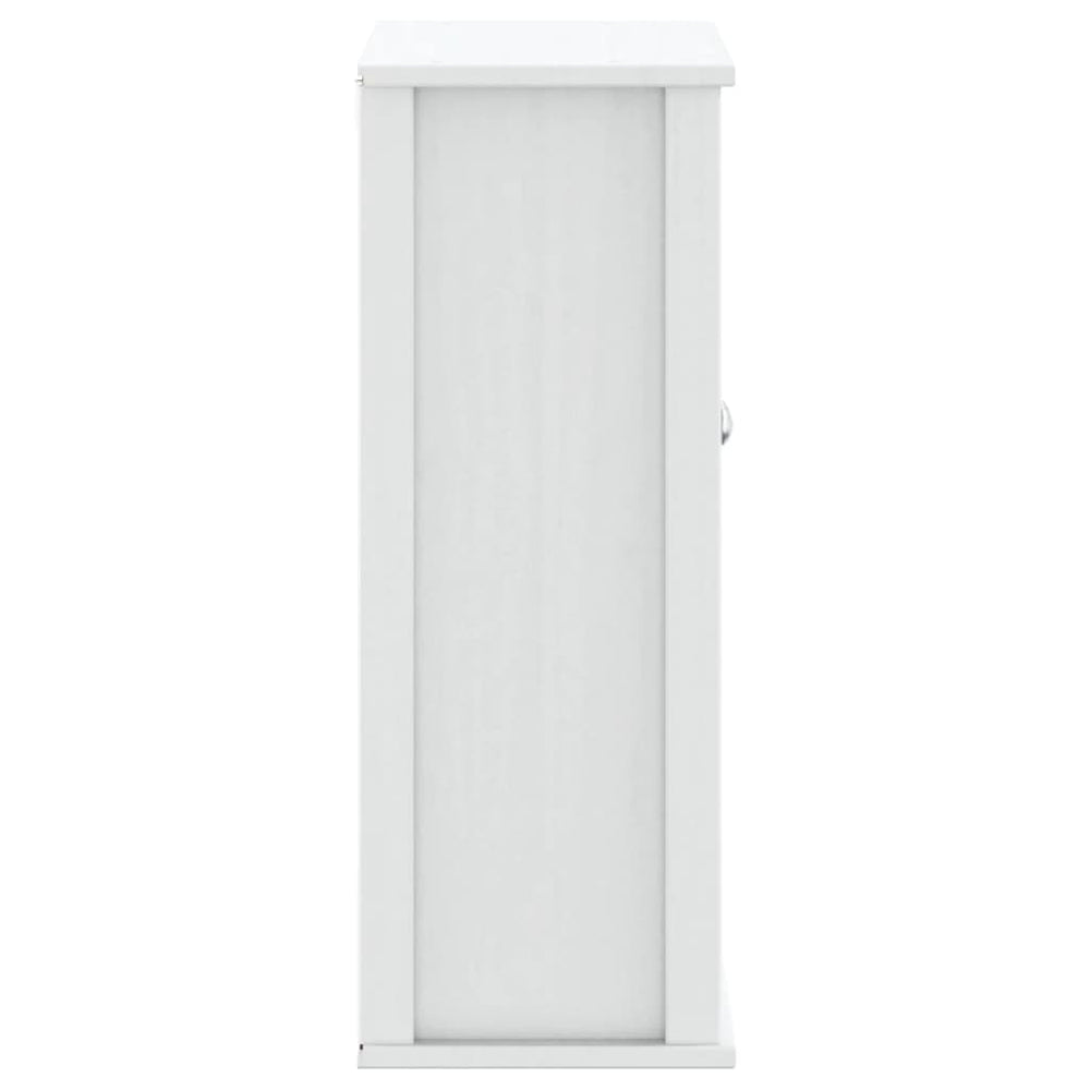 Badkamerkast BERG 69,5x27x71,5 cm massief grenenhout wit MeubelReus