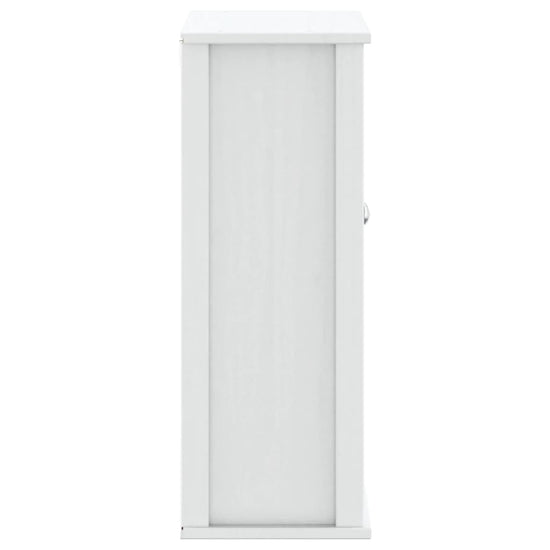 Badkamerkast BERG 69,5x27x71,5 cm massief grenenhout wit MeubelReus