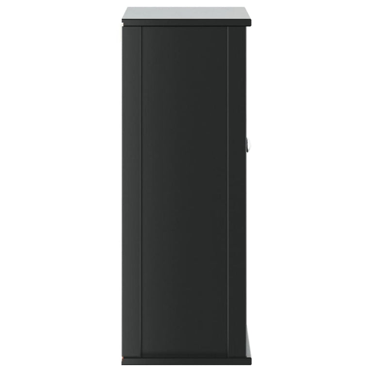 Badkamerkast BERG 69,5x27x71,5 cm massief grenenhout zwart MeubelReus