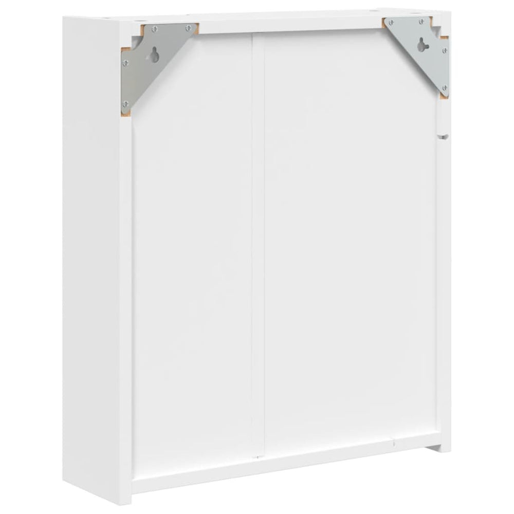 Badkamerkast met spiegel en LED 45x13x52 cm wit MeubelReus