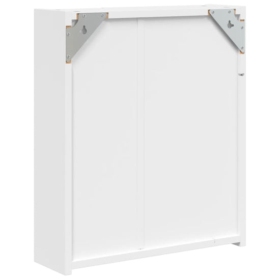 Badkamerkast met spiegel en LED 45x13x52 cm wit MeubelReus