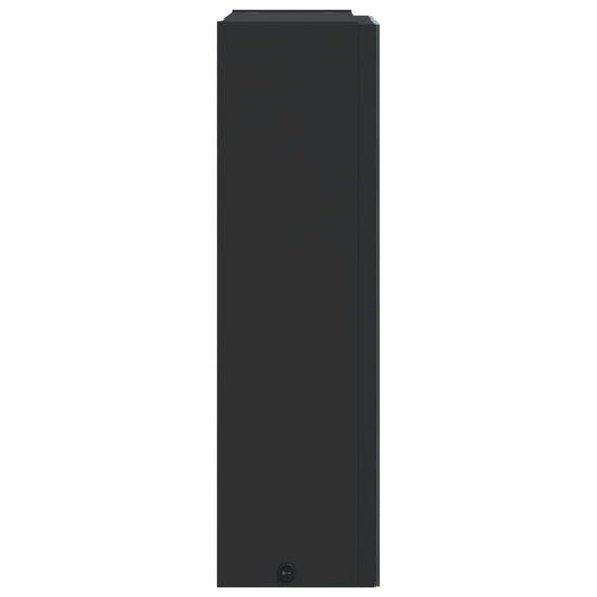 Badkamerkast met spiegel en LED 45x13x52 cm zwart MeubelReus