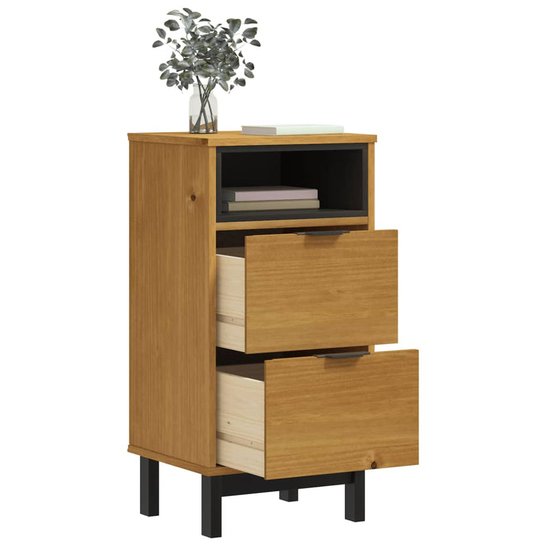 Nachtkastje FLAM 40x35x80 cm massief grenenhout MeubelReus