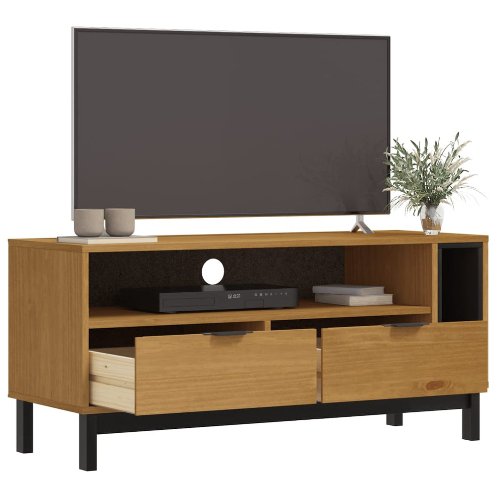 TV-meubel FLAM 110x40x50 cm massief grenenhout MeubelReus