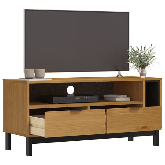 TV-meubel FLAM 110x40x50 cm massief grenenhout MeubelReus