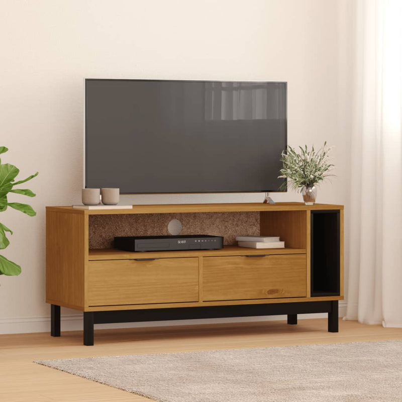 TV-meubel FLAM 110x40x50 cm massief grenenhout MeubelReus