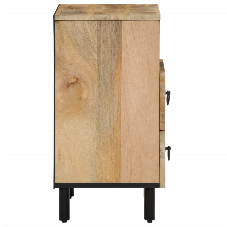 Nachtkastje 50x33x60 cm massief mangohout