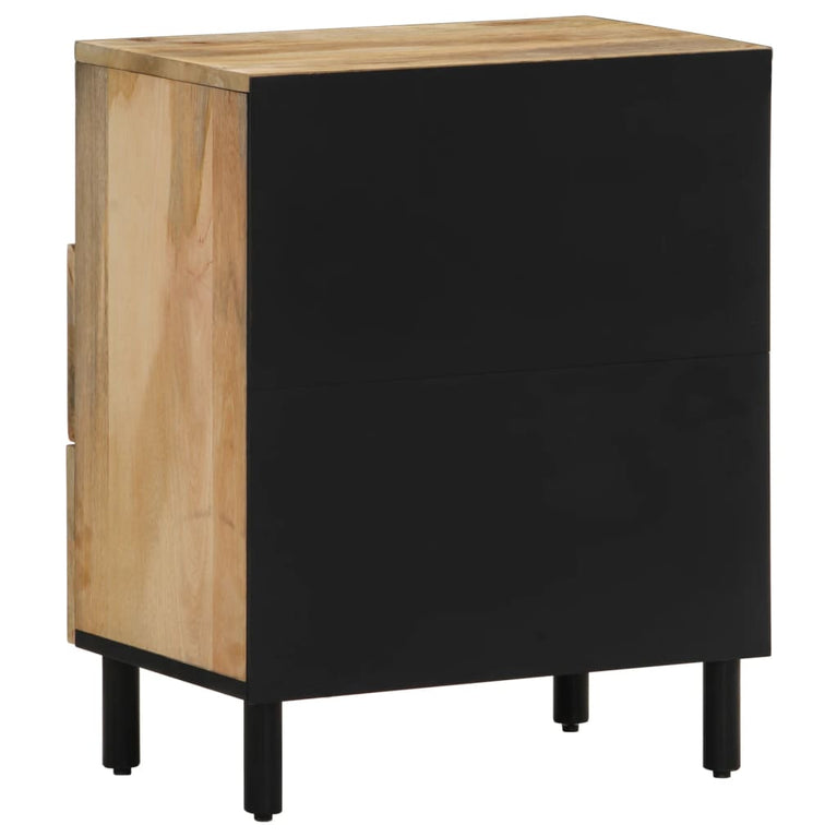 Nachtkastje 50x33x60 cm massief mangohout