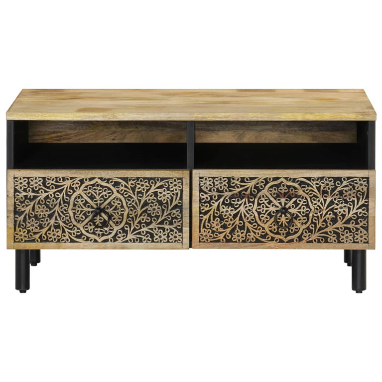 Salontafel 80x54x40 cm massief mangohout