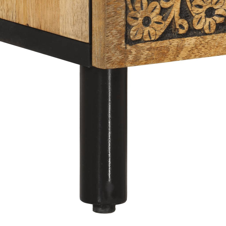 Tv-meubel 100x33x46 cm massief mangohout