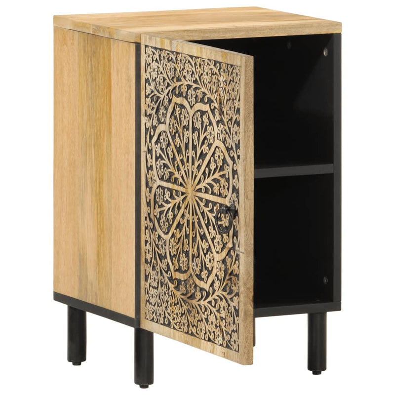 Badkamerkast 38x33x58 cm massief mangohout