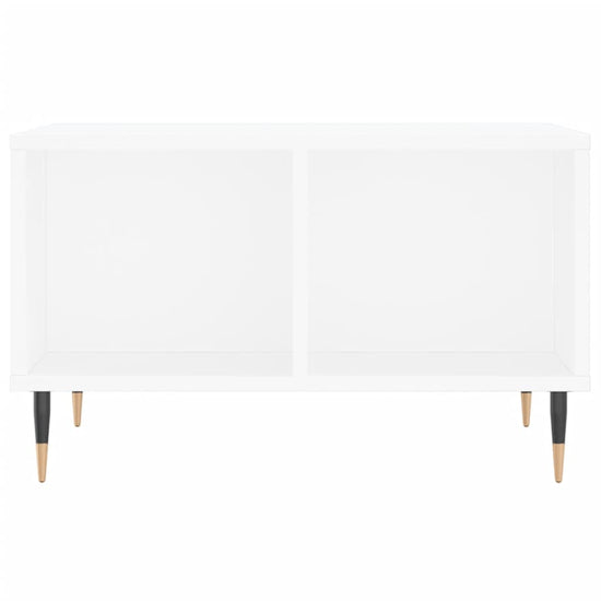 Salontafel 60x50x36,5 cm bewerkt hout wit MeubelReus