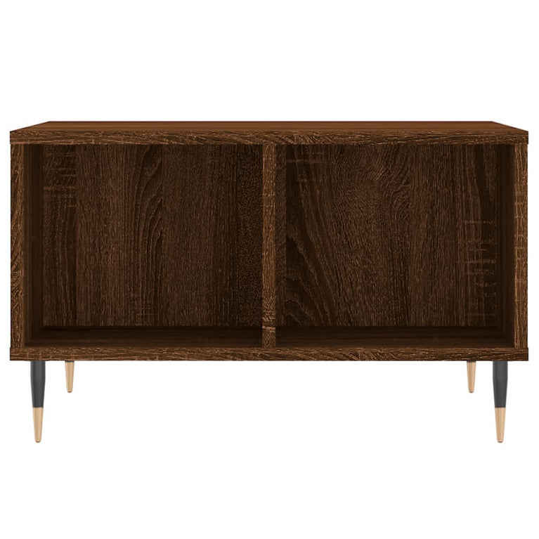 Salontafel 60x50x36,5 cm bewerkt hout bruin eikenkleur MeubelReus