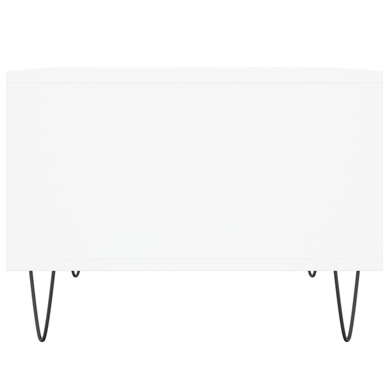 Salontafel 60x50x36,5 cm bewerkt hout wit MeubelReus