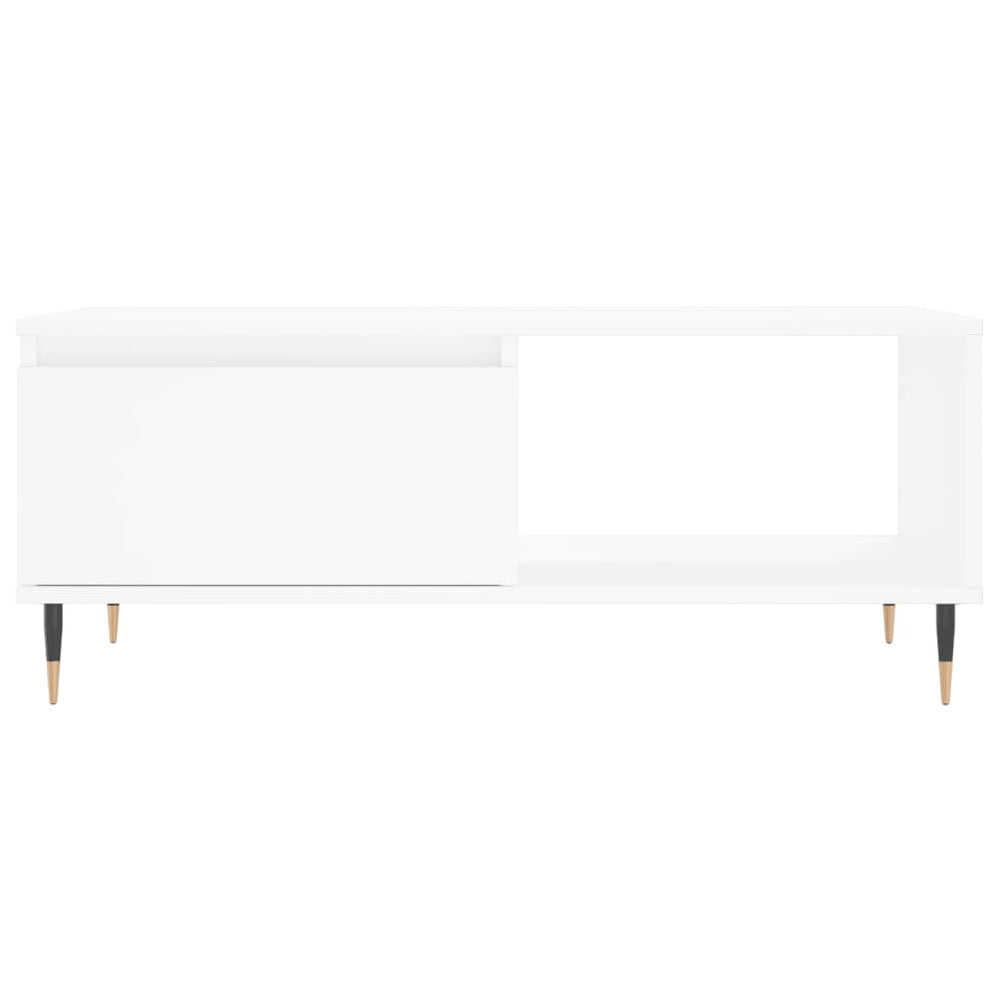 Salontafel 90x50x36,5 cm bewerkt hout wit MeubelReus