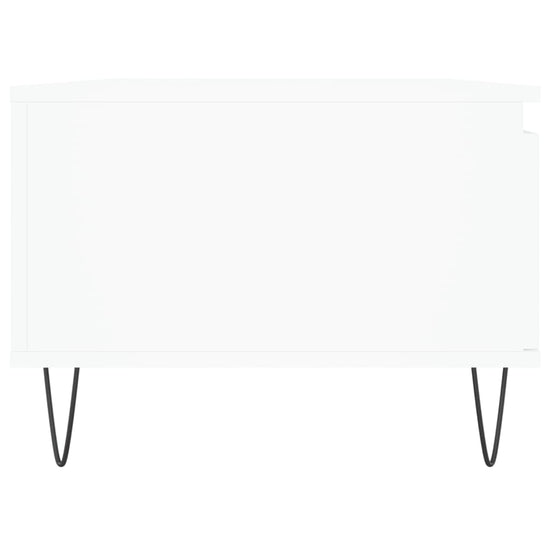 Salontafel 90x50x36,5 cm bewerkt hout wit MeubelReus