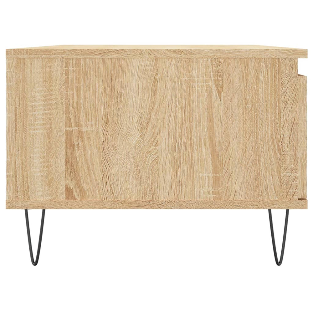 Salontafel 90x50x36,5 cm bewerkt hout sonoma eikenkleurig MeubelReus