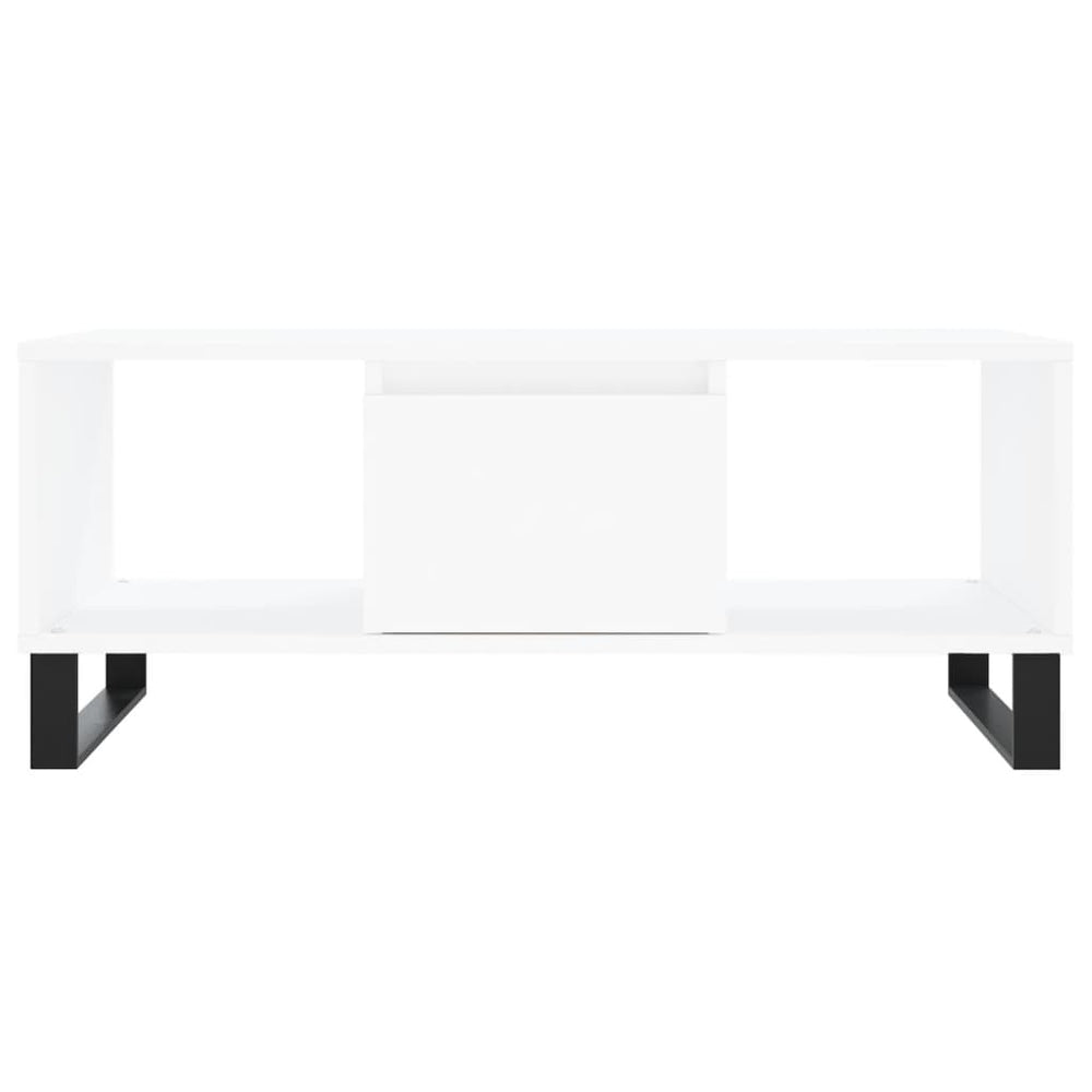 Salontafel 90x50x36,5 cm bewerkt hout wit MeubelReus