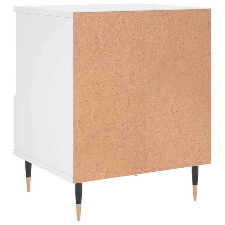 Nachtkastjes 2 st 40x35x50 cm bewerkt hout wit MeubelReus