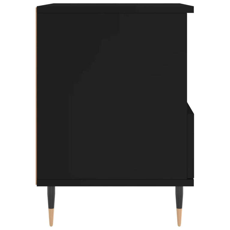 Nachtkastjes 2 st 40x35x50 cm bewerkt hout zwart MeubelReus