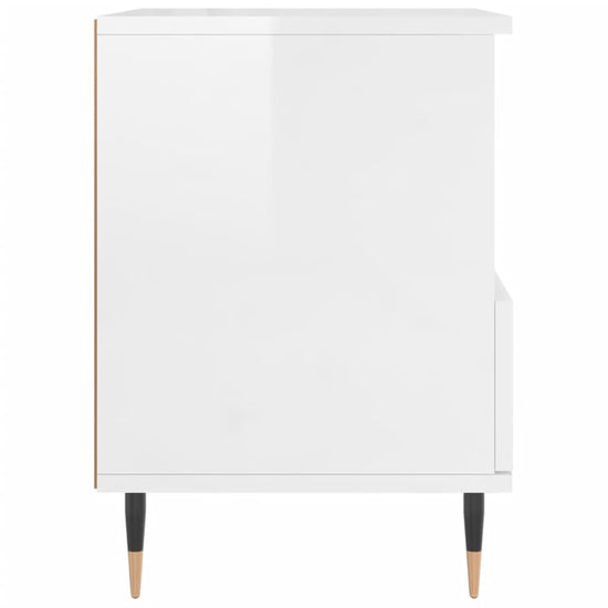 Nachtkastjes 2 st 40x35x50 cm bewerkt hout hoogglans wit MeubelReus