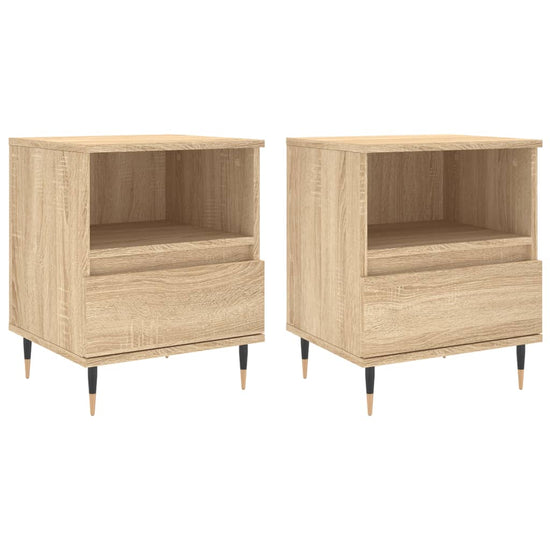 Nachtkastjes 2 st 40x35x50 cm sonoma eikenkleurig MeubelReus