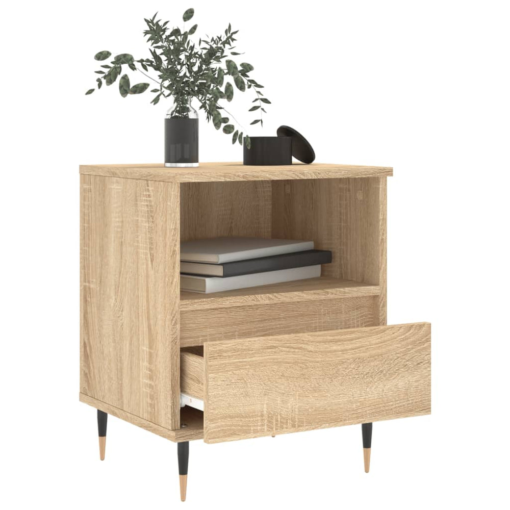 Nachtkastjes 2 st 40x35x50 cm sonoma eikenkleurig MeubelReus