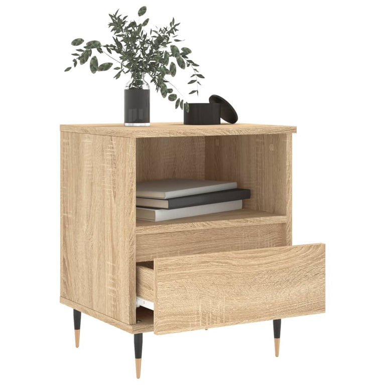 Nachtkastjes 2 st 40x35x50 cm sonoma eikenkleurig MeubelReus