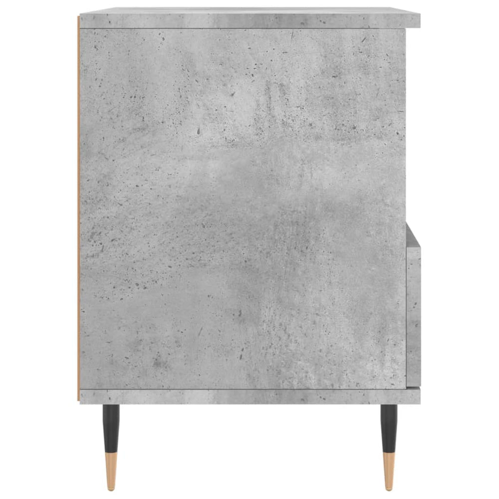 Nachtkastje 40x35x50 cm bewerkt hout betongrijs MeubelReus