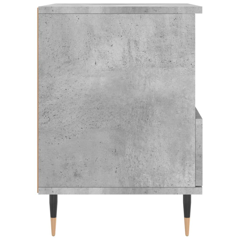 Nachtkastje 40x35x50 cm bewerkt hout betongrijs MeubelReus