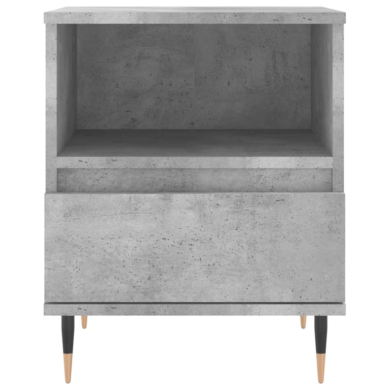 Nachtkastjes 2 st 40x35x50 cm bewerkt hout betongrijs MeubelReus