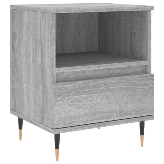 Nachtkastjes 2 st 40x35x50 cm bewerkt hout grijs sonoma eiken MeubelReus